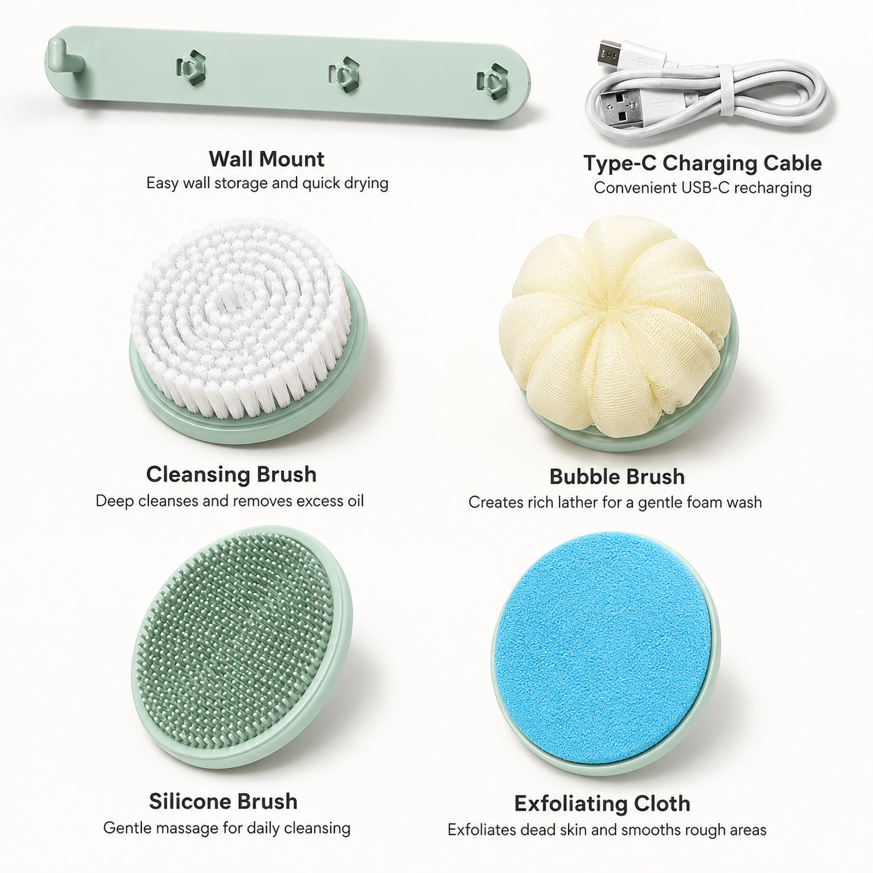 The ClearBack™ Electric Back Brush